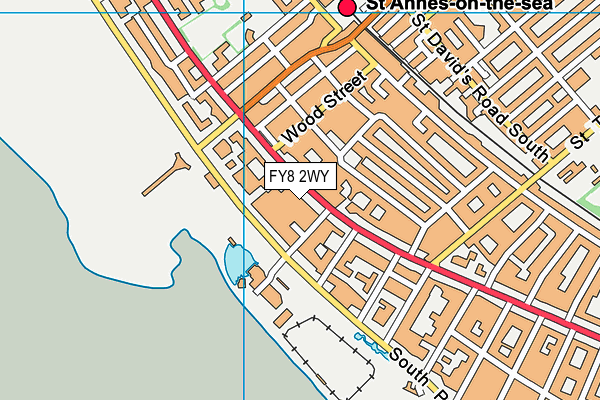 FY8 2WY map - OS VectorMap District (Ordnance Survey)