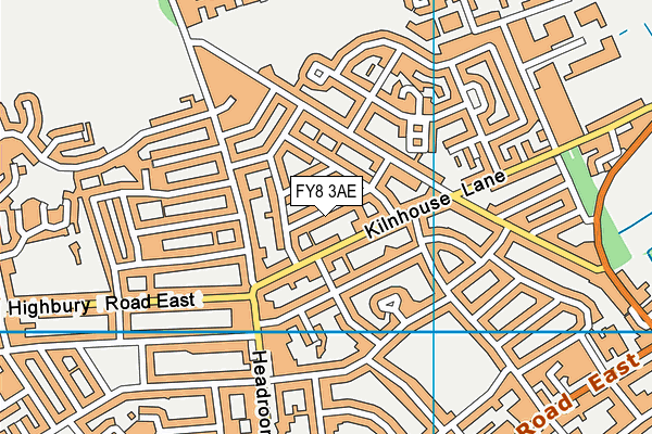 FY8 3AE map - OS VectorMap District (Ordnance Survey)