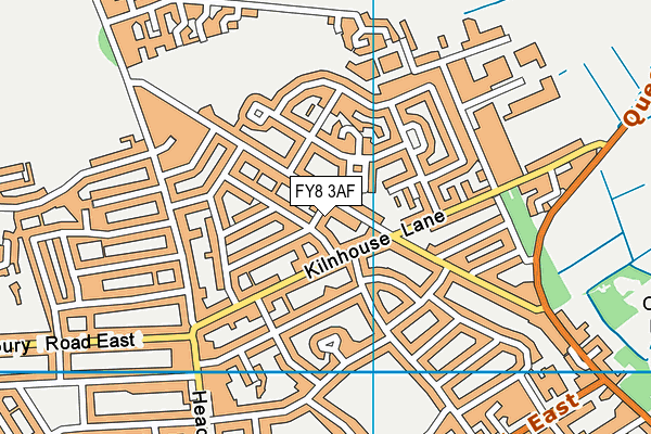 FY8 3AF map - OS VectorMap District (Ordnance Survey)