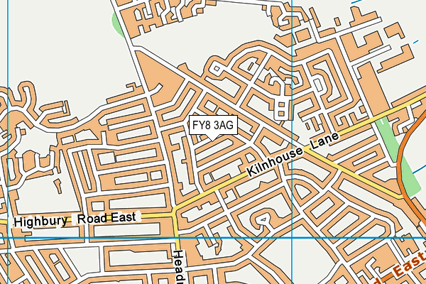 FY8 3AG map - OS VectorMap District (Ordnance Survey)