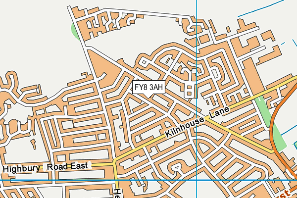 FY8 3AH map - OS VectorMap District (Ordnance Survey)