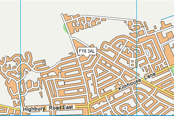 FY8 3AL map - OS VectorMap District (Ordnance Survey)