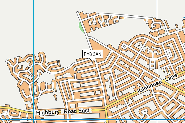 FY8 3AN map - OS VectorMap District (Ordnance Survey)