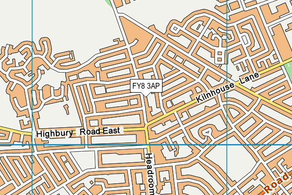 FY8 3AP map - OS VectorMap District (Ordnance Survey)