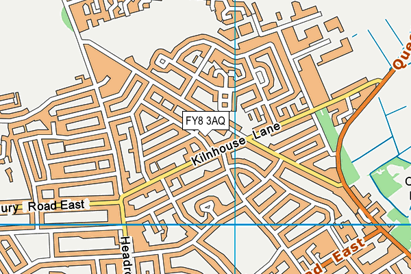 FY8 3AQ map - OS VectorMap District (Ordnance Survey)