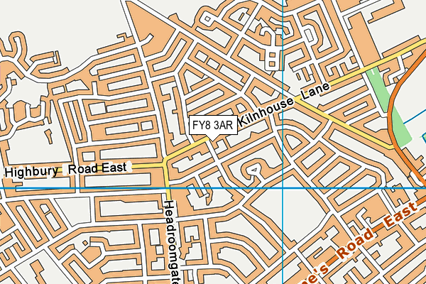 FY8 3AR map - OS VectorMap District (Ordnance Survey)