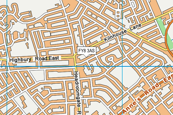 FY8 3AS map - OS VectorMap District (Ordnance Survey)