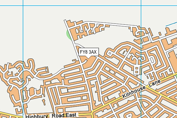 FY8 3AX map - OS VectorMap District (Ordnance Survey)