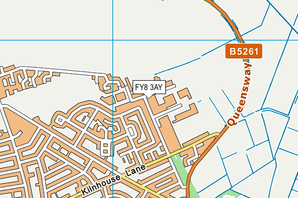 FY8 3AY map - OS VectorMap District (Ordnance Survey)