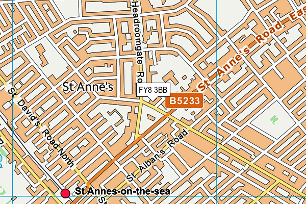 FY8 3BB map - OS VectorMap District (Ordnance Survey)