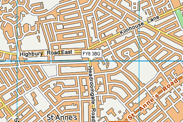 FY8 3BG map - OS VectorMap District (Ordnance Survey)