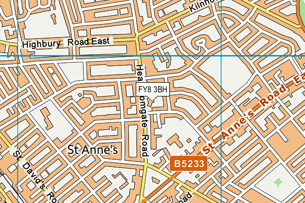 FY8 3BH map - OS VectorMap District (Ordnance Survey)