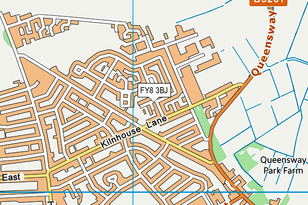 FY8 3BJ map - OS VectorMap District (Ordnance Survey)