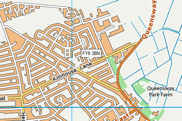FY8 3BN map - OS VectorMap District (Ordnance Survey)