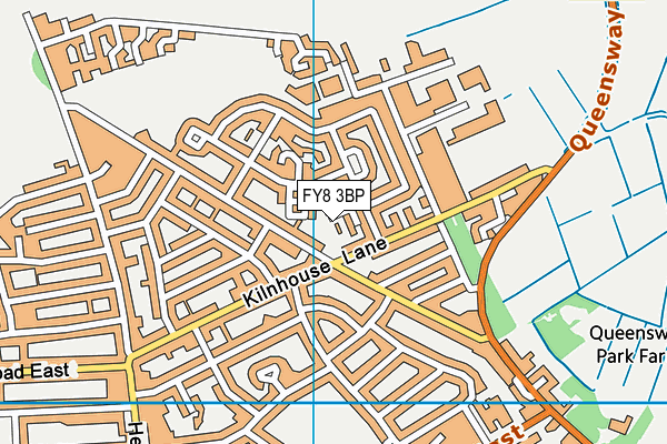 FY8 3BP map - OS VectorMap District (Ordnance Survey)