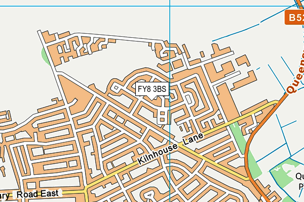 FY8 3BS map - OS VectorMap District (Ordnance Survey)
