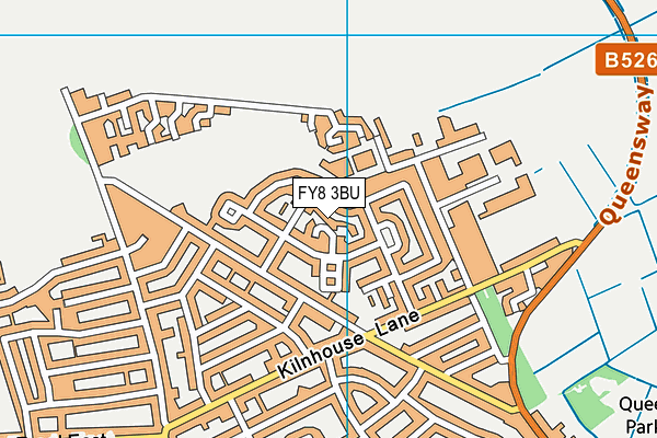 FY8 3BU map - OS VectorMap District (Ordnance Survey)