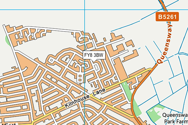 FY8 3BW map - OS VectorMap District (Ordnance Survey)