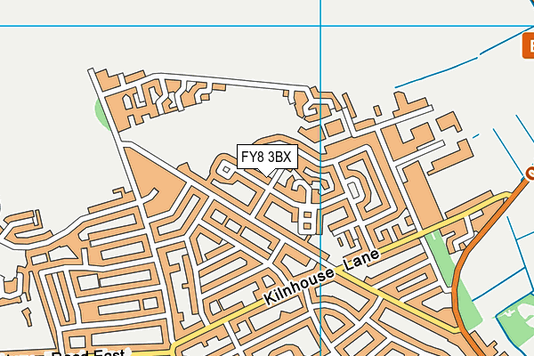 FY8 3BX map - OS VectorMap District (Ordnance Survey)