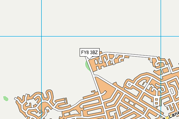 FY8 3BZ map - OS VectorMap District (Ordnance Survey)