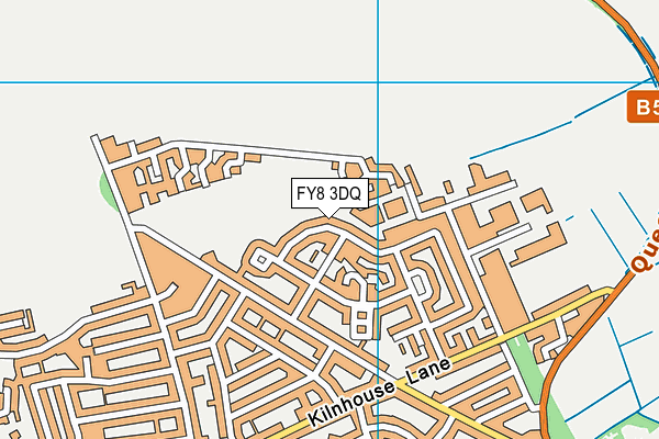 FY8 3DQ map - OS VectorMap District (Ordnance Survey)