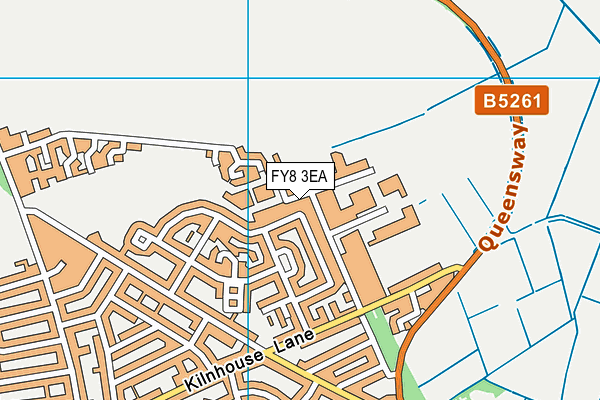 FY8 3EA map - OS VectorMap District (Ordnance Survey)