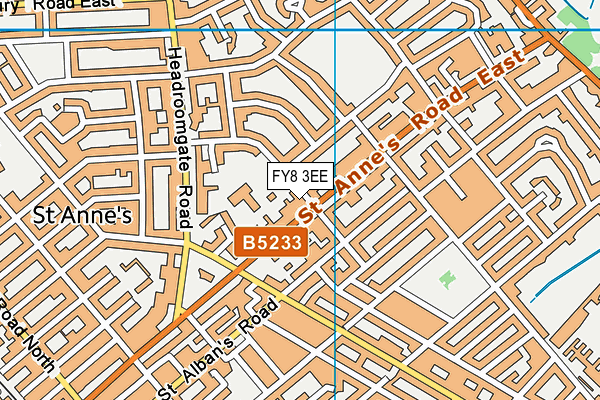 FY8 3EE map - OS VectorMap District (Ordnance Survey)
