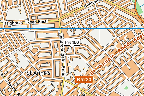 FY8 3EG map - OS VectorMap District (Ordnance Survey)