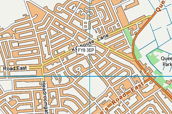 FY8 3EP map - OS VectorMap District (Ordnance Survey)