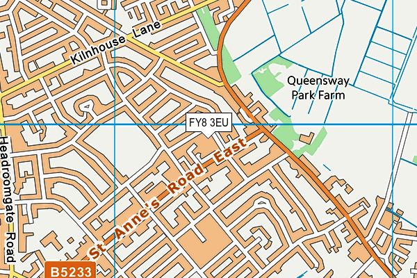FY8 3EU map - OS VectorMap District (Ordnance Survey)