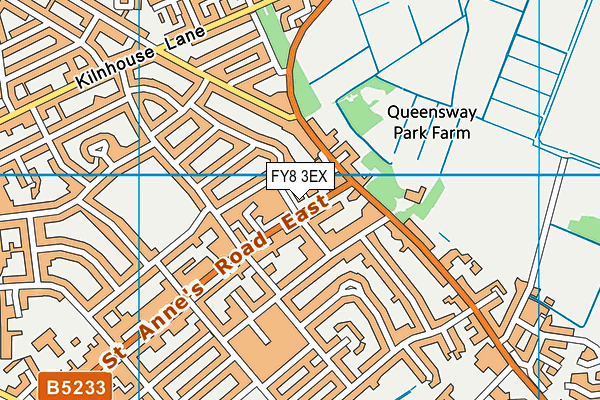 FY8 3EX map - OS VectorMap District (Ordnance Survey)