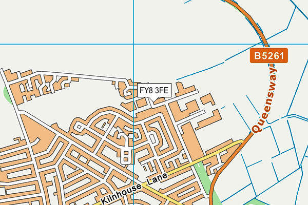 FY8 3FE map - OS VectorMap District (Ordnance Survey)