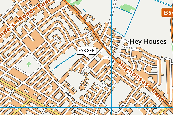 FY8 3FF map - OS VectorMap District (Ordnance Survey)