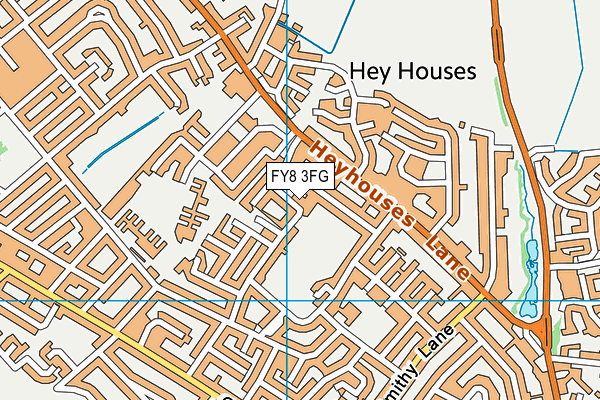 FY8 3FG map - OS VectorMap District (Ordnance Survey)