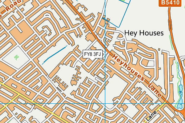 FY8 3FJ map - OS VectorMap District (Ordnance Survey)