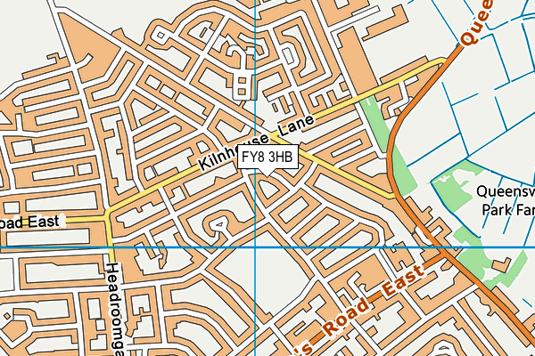 FY8 3HB map - OS VectorMap District (Ordnance Survey)