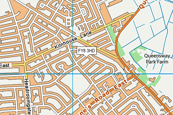 FY8 3HD map - OS VectorMap District (Ordnance Survey)