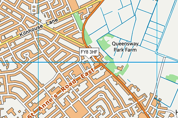 FY8 3HF map - OS VectorMap District (Ordnance Survey)