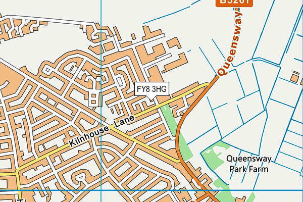 FY8 3HG map - OS VectorMap District (Ordnance Survey)