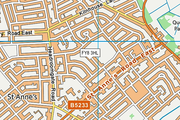 FY8 3HL map - OS VectorMap District (Ordnance Survey)