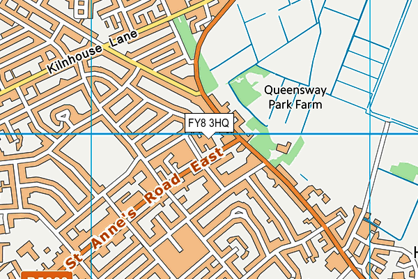 FY8 3HQ map - OS VectorMap District (Ordnance Survey)