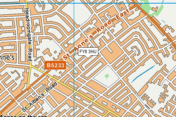 FY8 3HU map - OS VectorMap District (Ordnance Survey)
