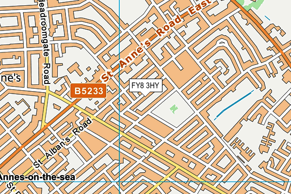 FY8 3HY map - OS VectorMap District (Ordnance Survey)