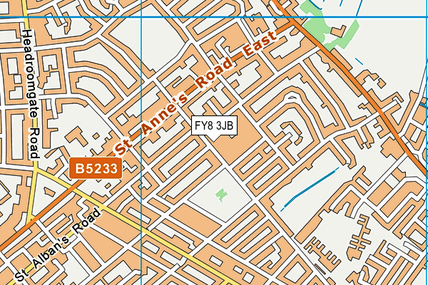 FY8 3JB map - OS VectorMap District (Ordnance Survey)