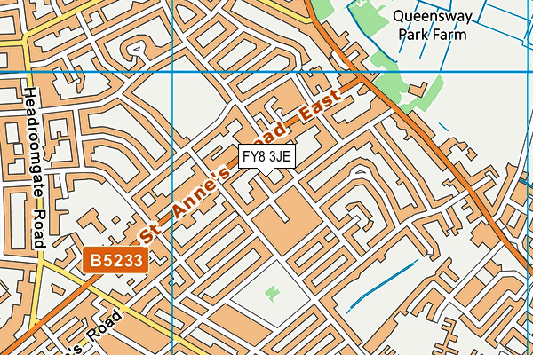 FY8 3JE map - OS VectorMap District (Ordnance Survey)