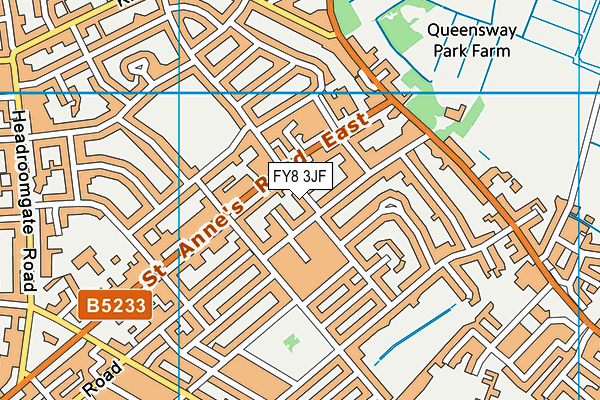 FY8 3JF map - OS VectorMap District (Ordnance Survey)
