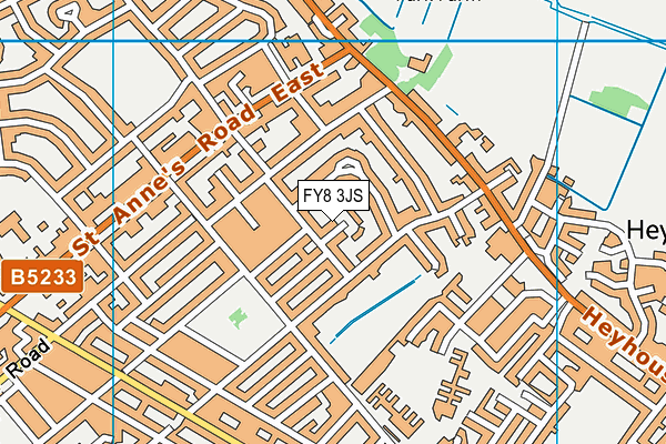 FY8 3JS map - OS VectorMap District (Ordnance Survey)