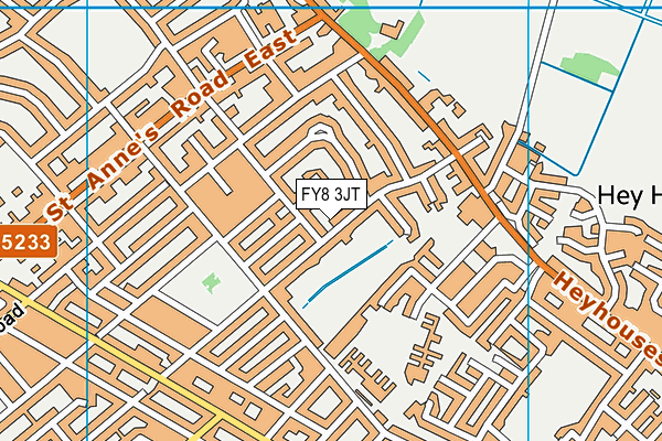 FY8 3JT map - OS VectorMap District (Ordnance Survey)