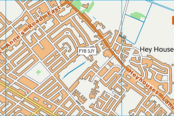 FY8 3JY map - OS VectorMap District (Ordnance Survey)