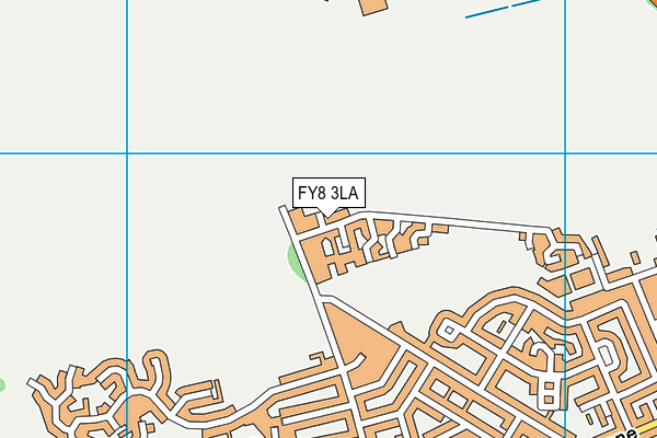 FY8 3LA map - OS VectorMap District (Ordnance Survey)